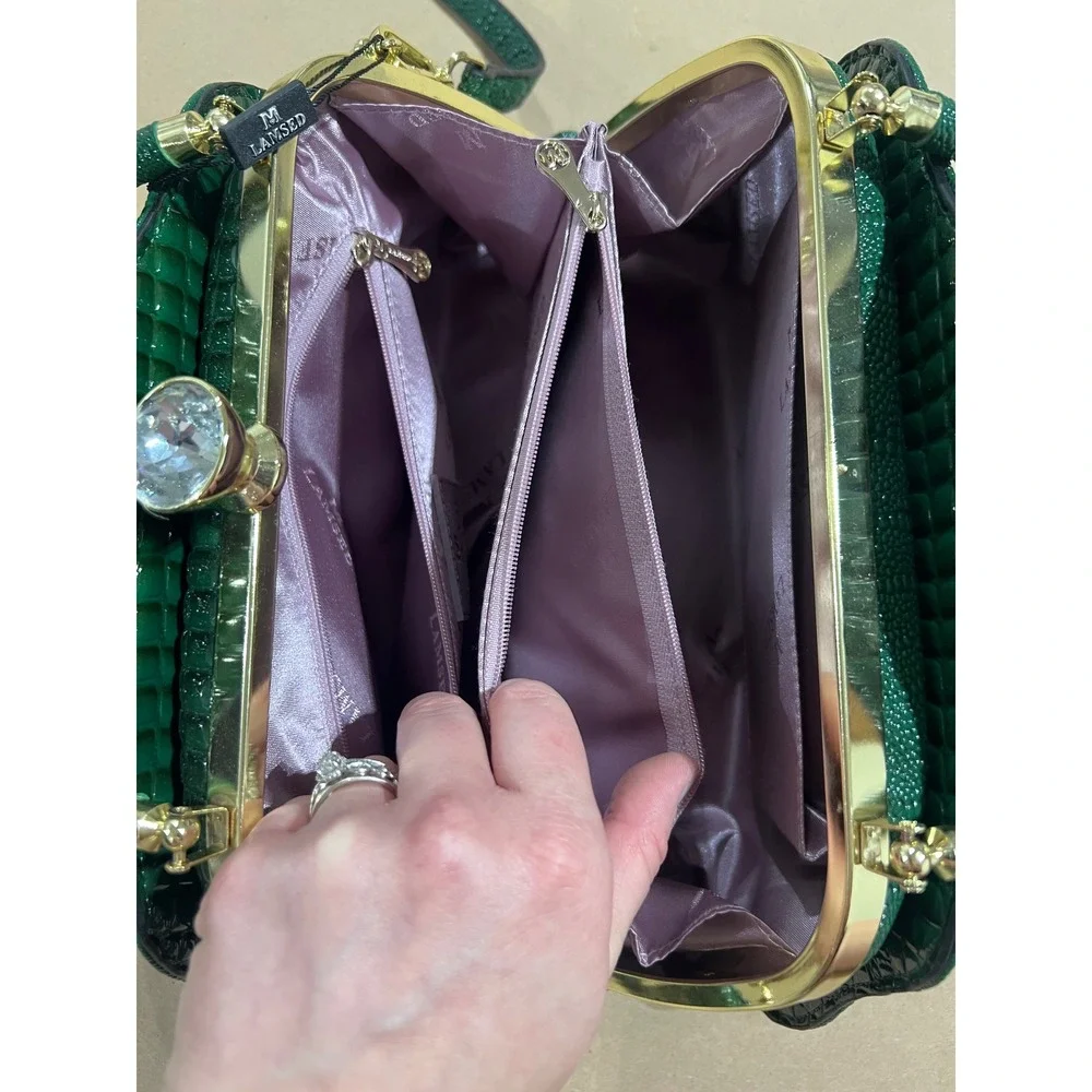 Lamsed satchel handbag